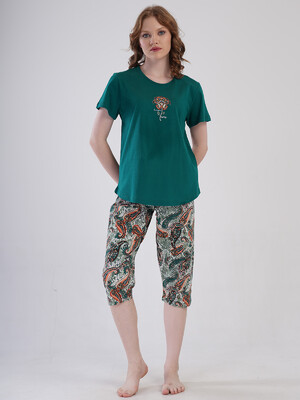 Купить Хлопковый летний комплект женский большого размера VIENETTA 4092150250 в Украина в Lingerie.ua - Одяг для дому та відпочинку, Фото 3