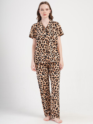 Купить Хлопковая классическая пижама с коротким рукавом VIENETTA 4091064962 в Украина