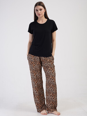Летний костюм женский с леопардовым принтом VIENETTA 4100550944