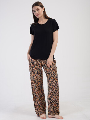 Купить Летний костюм женский с леопардовым принтом VIENETTA 4100550944 в Украина в Lingerie.ua - Одяг для дому та відпочинку, Фото 3