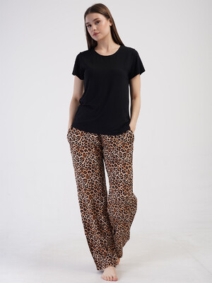 Купить Летний костюм женский с леопардовым принтом VIENETTA 4100550944 в Украина в Lingerie.ua - Одяг для дому та відпочинку, Фото 6