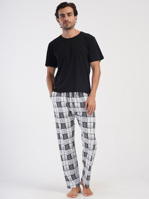 Купить Бавовняні домашні штани в клітинку VIENETTA MAN 4081171189 в Украина в Lingerie.ua - Одяг для дому та відпочинку, Фото 4
