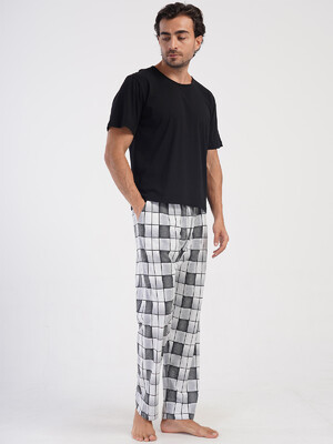 Купить Бавовняні домашні штани в клітинку VIENETTA MAN 4081171189 в Украина в Lingerie.ua - Одяг для дому та відпочинку, Фото 5