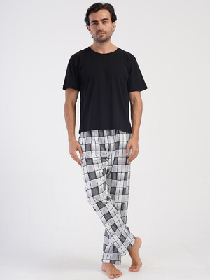 Купить Бавовняні домашні штани в клітинку VIENETTA MAN 4081171189 в Украина в Lingerie.ua - Одяг для дому та відпочинку, Фото 6