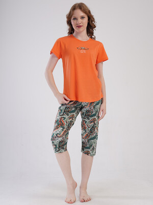 Купить Бавовняний літній комплект з капрі VIENETTA 4092140250 в Украина