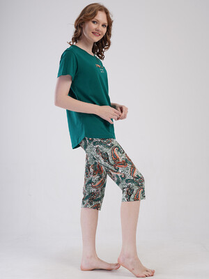 Купить Бавовняний літній комплект з капрі VIENETTA 4092140250 в Украина в Lingerie.ua - Одяг для дому та відпочинку, Фото 2