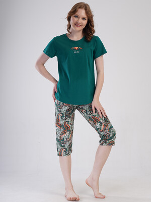 Купить Бавовняний літній комплект з капрі VIENETTA 4092140250 в Украина в Lingerie.ua - Одяг для дому та відпочинку, Фото 12