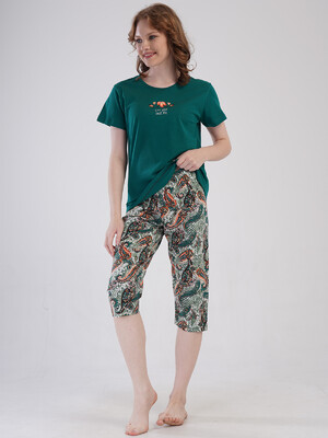 Купить Бавовняний літній комплект з капрі VIENETTA 4092140250 в Украина в Lingerie.ua - Одяг для дому та відпочинку, Фото 11