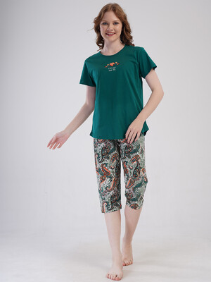 Купить Бавовняний літній комплект з капрі VIENETTA 4092140250 в Украина в Lingerie.ua - Одяг для дому та відпочинку, Фото 9