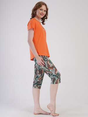 Купить Бавовняний літній комплект з капрі VIENETTA 4092140250 в Украина в Lingerie.ua - Одяг для дому та відпочинку, Фото 8