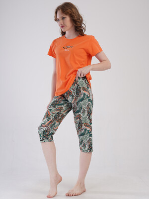 Купить Бавовняний літній комплект з капрі VIENETTA 4092140250 в Украина в Lingerie.ua - Одяг для дому та відпочинку, Фото 5