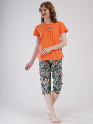 Купить Бавовняний літній комплект з капрі VIENETTA 4092140250 в Украина в Lingerie.ua - Одяг для дому та відпочинку, Фото 14