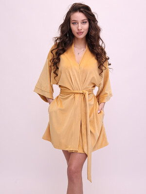 Велюровий халат кімоно короткий LINGERIE 170754-1