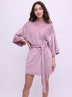 Купить Велюровий халат кімоно короткий LINGERIE 170754-1 в Украина в Lingerie.ua - Одяг для дому та відпочинку, Фото 10