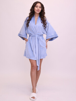 Купить Велюровий халат кімоно короткий LINGERIE 170754-1 в Украина в Lingerie.ua - Одяг для дому та відпочинку, Фото 6