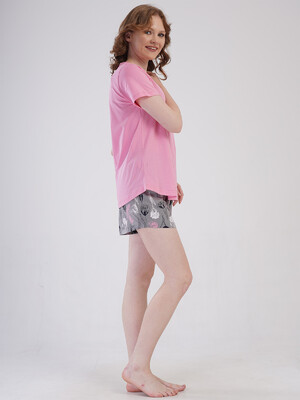 Купить Бавовняний комплект із футболки та шортів VIENETTA 4082193623 в Украина в Lingerie.ua - Одяг для дому та відпочинку, Фото 5