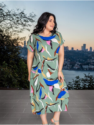 Купить Платье летнее с коротким рукавом COCOON K5-5246 в Украина в Lingerie.ua - Одяг для дому та відпочинку, Фото 1