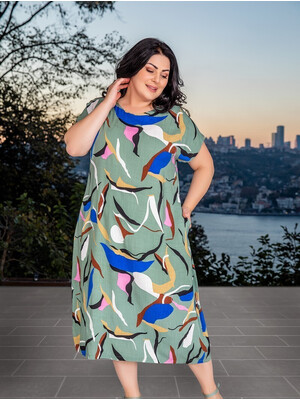 Купить Платье летнее с коротким рукавом COCOON K5-5246 в Украина в Lingerie.ua - Одяг для дому та відпочинку, Фото 3