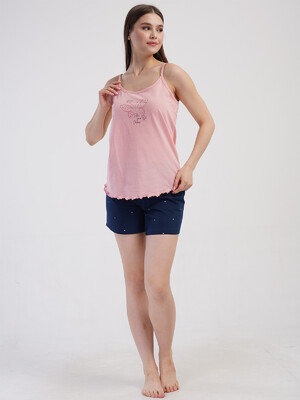 Купить Хлопковый комплект женский из майки и шорт VIENETTA 4080561350 в Украина в Lingerie.ua - Одяг для дому та відпочинку, Фото 2