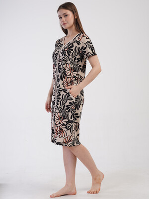 Купить Халат жіночий на блискавці з коротким рукавом VIENETTA 4080663526 в Украина в Lingerie.ua - Одяг для дому та відпочинку, Фото 5