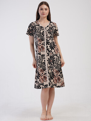 Купить Халат жіночий на блискавці з коротким рукавом VIENETTA 4080663526 в Украина в Lingerie.ua - Одяг для дому та відпочинку, Фото 6