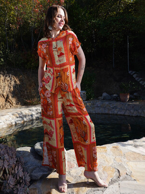 Купить Летний костюм с рубашкой и брюками VIENETTA PLUS 4092592349 в Украина