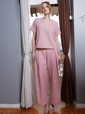 Купить Бавовняний літній костюм зі штанами VIENETTA PLUS 4120180000 в Украина в Lingerie.ua - Одяг для дому та відпочинку, Фото 4