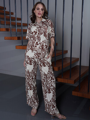 Купить Летний костюм женский из рубашки и брюк VIENETTA PLUS 4092768378 в Украина в Lingerie.ua - Одяг для дому та відпочинку, Фото 5