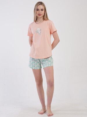 Купить Хлопковый комплект с шортами VIENETTA 4101037973 в Украина в Lingerie.ua - Одяг для дому та відпочинку, Фото 4