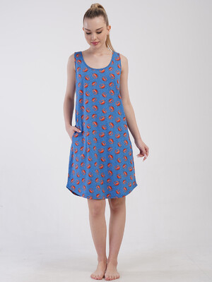 Хлопковая туника на широких бретельках VIENETTA 4081105785