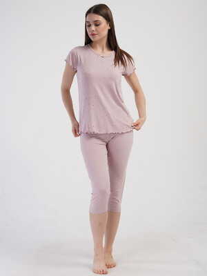 Купить Піжама жіноча з віскози з капрі VIENETTA 4093111049 в Украина