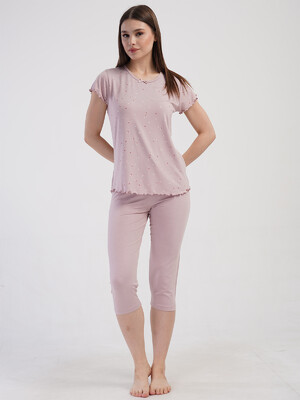 Купить Піжама жіноча з віскози з капрі VIENETTA 4093111049 в Украина в Lingerie.ua - Одяг для дому та відпочинку, Фото 5