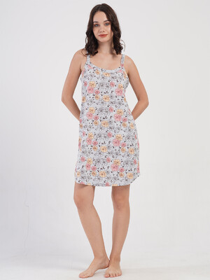 Хлопковая туника на бретельках VIENETTA 4081863402