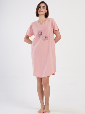 Купить Бавовняна домашня туніка великого розміру з коротким рукавом VIENETTA 4053510000 в Украина в Lingerie.ua - Одяг для дому та відпочинку, Фото 4