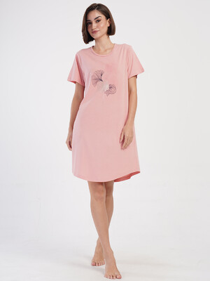 Купить Бавовняна домашня туніка великого розміру з коротким рукавом VIENETTA 4053510000 в Украина в Lingerie.ua - Одяг для дому та відпочинку, Фото 5