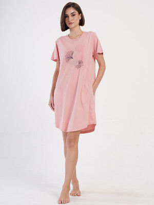 Купить Бавовняна домашня туніка великого розміру з коротким рукавом VIENETTA 4053510000 в Украина в Lingerie.ua - Одяг для дому та відпочинку, Фото 8