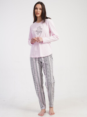 Купить Бавовняний домашній костюм жіночий VIENETTA 5010390389 в Украина в Lingerie.ua - Одяг для дому та відпочинку, Фото 5