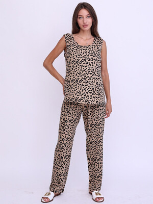 Купить Штапельный летний женский костюм с брюками LINGERIE 170784 в Украина в Lingerie.ua - Одяг для дому та відпочинку, Фото 11