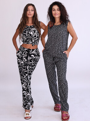 Купить Штапельный летний женский костюм с брюками LINGERIE 170784 в Украина в Lingerie.ua - Одяг для дому та відпочинку, Фото 3