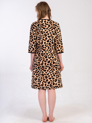 Купить Бавовняний халат жіночий на блискавці VIENETTA 5033004962 в Украина в Lingerie.ua - Одяг для дому та відпочинку, Фото 5