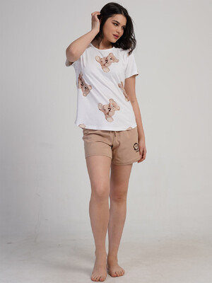 Купить Хлопковый летний комплект с шортами VIENETTA 5032930566 в Украина в Lingerie.ua - Одяг для дому та відпочинку, Фото 2