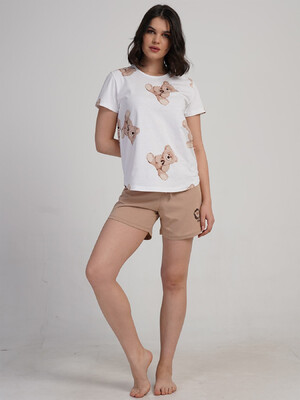 Купить Хлопковый летний комплект с шортами VIENETTA 5032930566 в Украина в Lingerie.ua - Одяг для дому та відпочинку, Фото 4