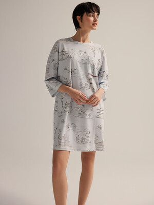 Купить Хлопковая домашняя туника с длинным рукавом HAYS 62520 в Украина в Lingerie.ua - Одяг для дому та відпочинку, Фото 4