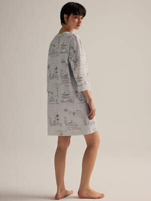 Купить Хлопковая домашняя туника с длинным рукавом HAYS 62520 в Украина в Lingerie.ua - Одяг для дому та відпочинку, Фото 6