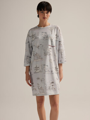 Купить Хлопковая домашняя туника с длинным рукавом HAYS 62520 в Украина в Lingerie.ua - Одяг для дому та відпочинку, Фото 7