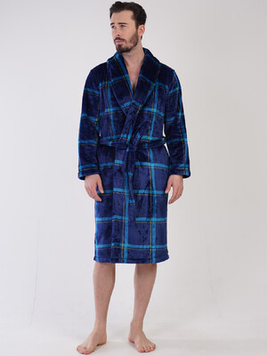 Теплый мужской халат из велсофта VIENETTA MAN 3100840256