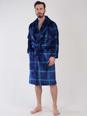 Купить Теплый мужской халат из велсофта VIENETTA MAN 3100840256 в Украина в Lingerie.ua - Одяг для дому та відпочинку, Фото 2