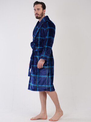 Купить Теплый мужской халат из велсофта VIENETTA MAN 3100840256 в Украина в Lingerie.ua - Одяг для дому та відпочинку, Фото 5