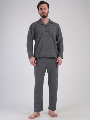 Купить Тепла класична піжама чоловіча з довгим рукавом VIENETTA MAN 5010080000 в Украина в Lingerie.ua - Одяг для дому та відпочинку, Фото 3