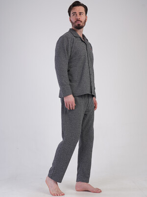 Купить Тепла класична піжама чоловіча з довгим рукавом VIENETTA MAN 5010080000 в Украина в Lingerie.ua - Одяг для дому та відпочинку, Фото 4